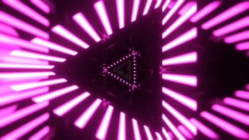 Green And Pink Infinite Abstract Synthetic Wormhole Background VJ Loop In 4K