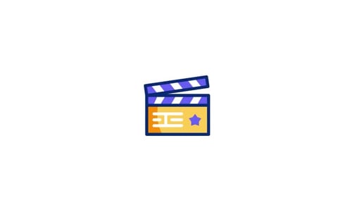 Flat Design Clapperboard Clap Animation