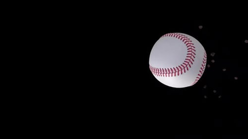 Fast Spinning 3D Baseball Animation Element