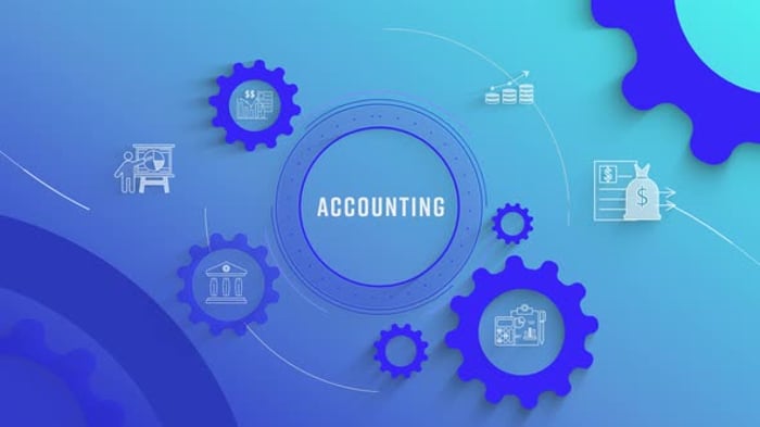 Animated Corporate Audit Process with Gears and Icons, Backgrounds ...