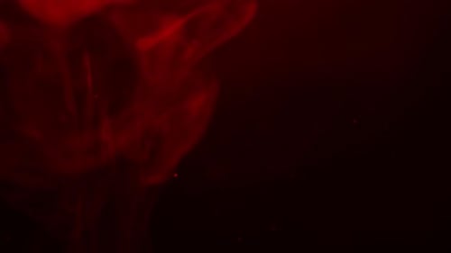 Roter Rauch- und Partikelhintergrund