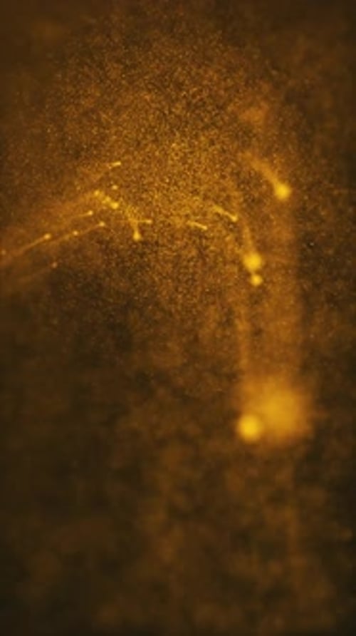 Luxurious Golden Shimmering Particles Background