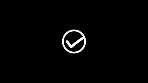 2d Check mark icon animated