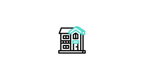 Animated Line Icons: Real Estate, Finance, and Home Ownership