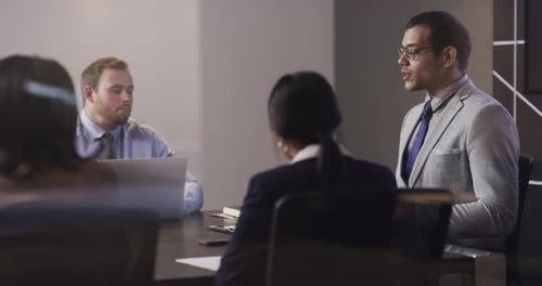 Adults Meeting in Office Conference Room