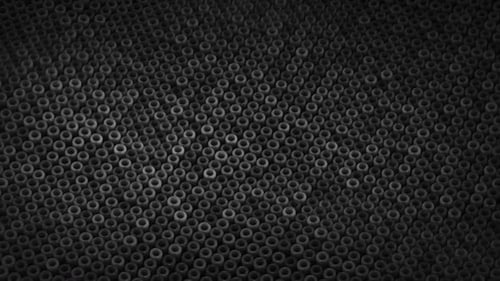 Abstract sci-fi background with black tubes and light bulbs. Futuristic backdrop