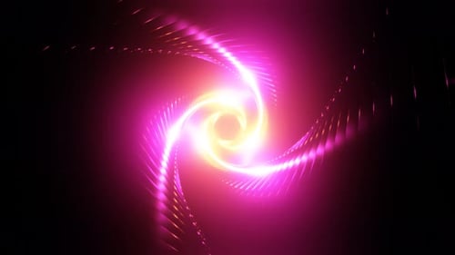 Vibrant Neon Spiral Tunnel Light Swirl Animation