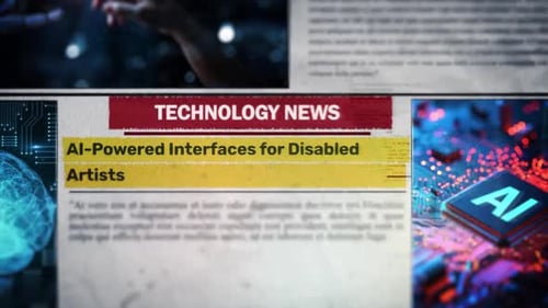 Ai Powered Interfaces For Disabled Artists Newspaper Headline Titles