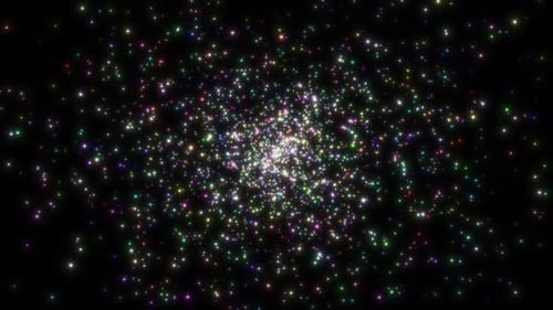Overlay Background Of Colorful Glitter Lights