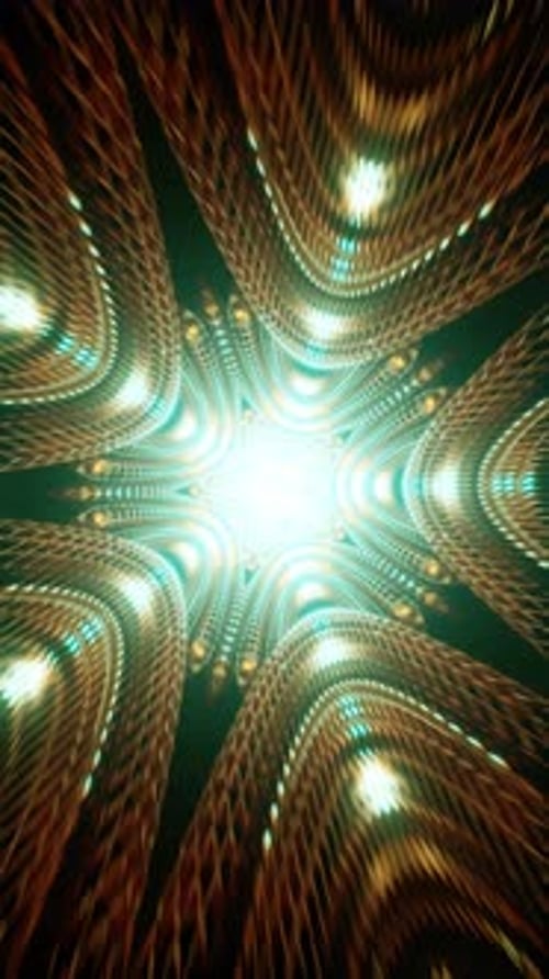 Vertical Video of Energetic Abstract Waves Flowing in a Seamless Motion Loop