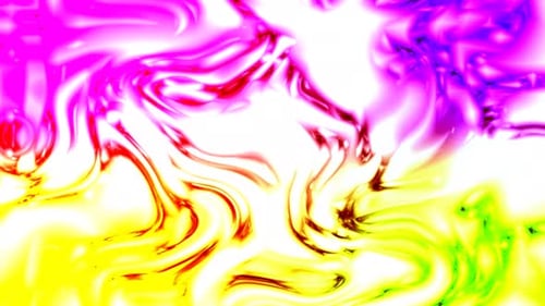 Vibrant Liquid Abstract Flowing Paint Loop Background