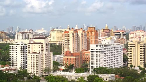 Coral Gables Flyover by Aerial Drone Aerial