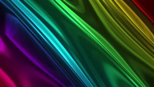 Abstract Rainbow Swirling Fluid Looping Background