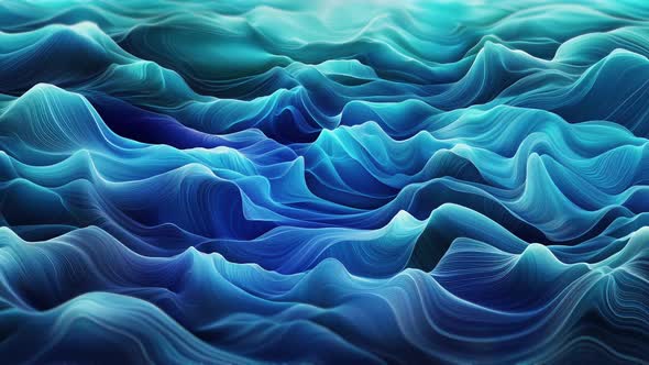Abstract Ocean Waves Looped Background , Backgrounds Motion Graphics ft ...