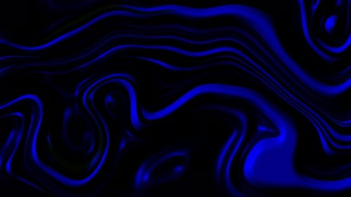 Abstract Blue Fluid Liquid Swirl Background Animation