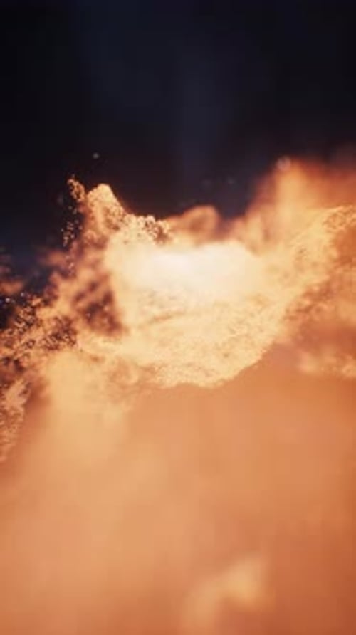 Fantastic dense flowing particles background