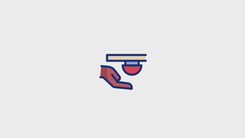 Flat Design Hand Inserting Coin Payment Animation