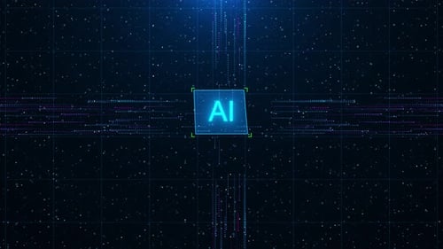 AI Artificial intelligence cyber mind Human animation data mining tools, intelligent robots. artific