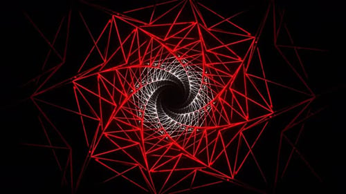 Red And White Glossy Movable Spiral Grid Background Vj Loop In 4K
