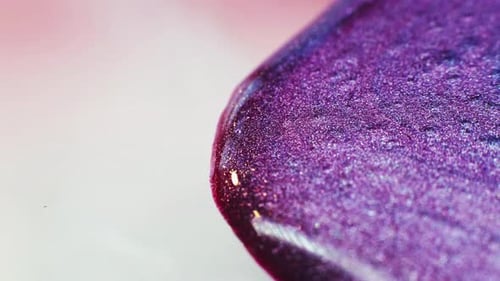 Flowing Paint Art Glitter Moving Purple Pink