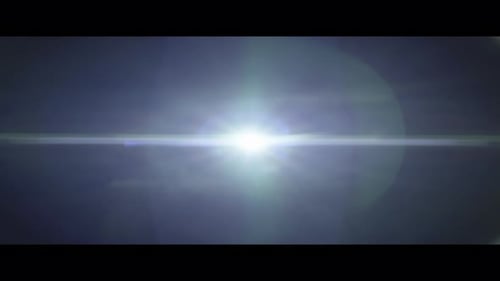Lucent Vista Collection: Flat anamorphic lens flare with light swipe effect from the right to left s