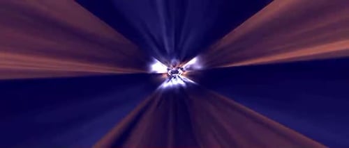Hyperspace Tunnel Ride Animation Background Video