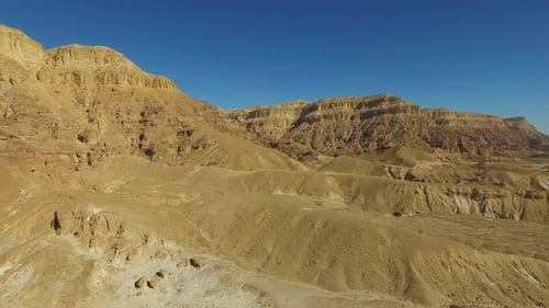 Dry desert landscape, Aerial view