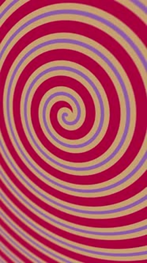 Vertikales Video - Bunter hypnotischer Zirkus-Hintergrund