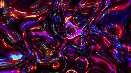 Colorful Abstract Liquid Wave Background Loop V3