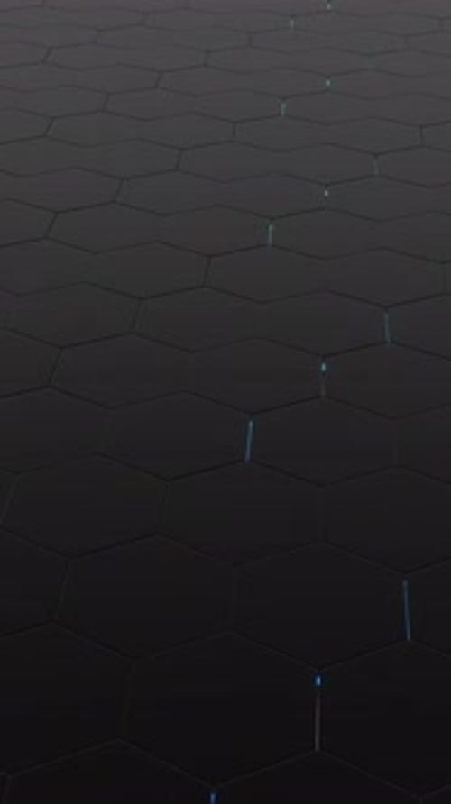 Fundo 3D abstrato futurista em 3D de hexágonos 3D em forma de favo de mel