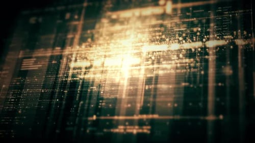 Immersive Datenmatrix-Anzeige, dynamische Informationsnetzsimulation 03