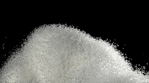 Sugar Flies Up and Down Filmed on a Highspeed Camera at 1000 Fps