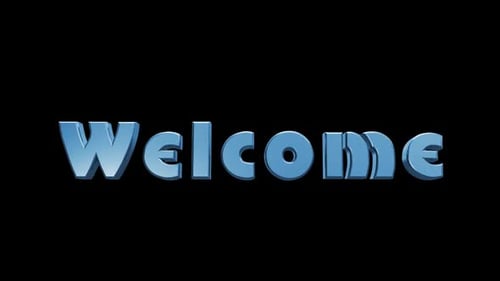 3d Welcome Text Animation Loop