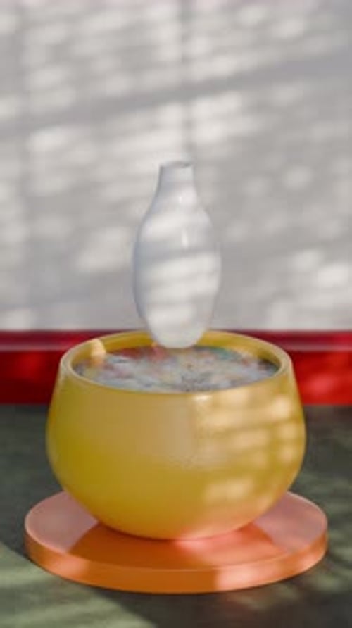 Painting Jar Animation 3d Loop