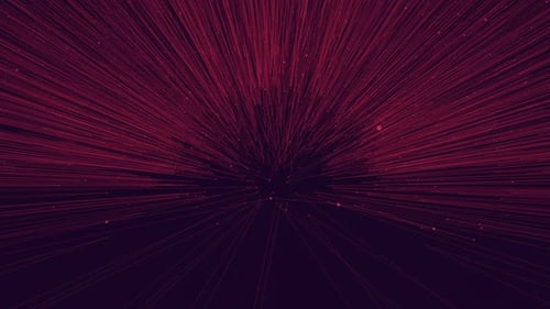 Abstract Digital Line Particle Rays Animation