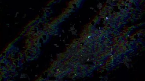 Energetic Digital Glitch Transition with Noise and RGB Distortion