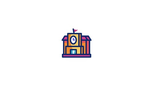 School Animated Icon