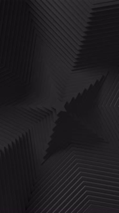 Abstract Animation of Star Shaped Blinds Oscilation Minimal Dark Clean Corporate Background 3D Star