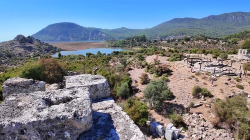 Kaunos ancient city.