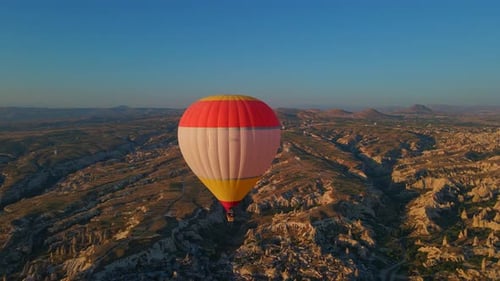 In This Aerial Video the Skies Above Cappadocia Turkey Come Alive with a Kaleidoscope of Hot Air