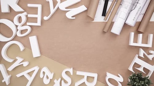 Architect Having Idea for New Creative Project Above