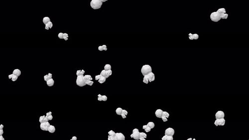 Popcorn 3D Animation on Transparent Background