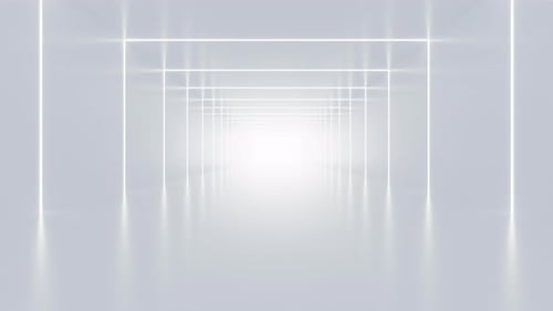 Abstract white tunnel.