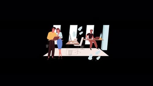 Collaboration bureautique moderne : travail d'équipe créatif dans un environnement de travail professionnel