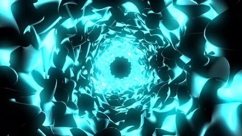 Abstract tunnel background. 4k motion background.