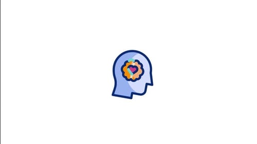 Animiertes Symbol für emotionale Intelligenz