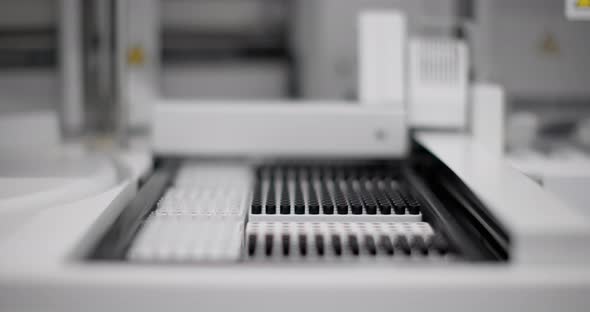Automated sampling equipment in a clinical laboratory, Medical Stock ...