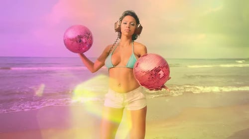 Woman Dancing at the Beach