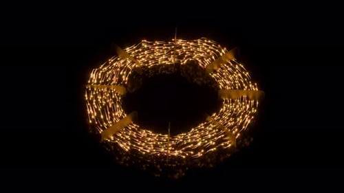 Satisfying Loop of 3D Optical Fiber Neon Lights