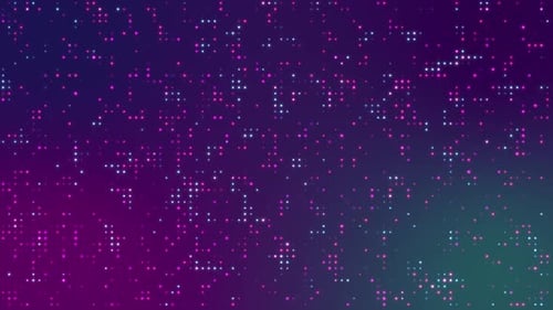 Futuristic Digital Grid Dots Background Loop